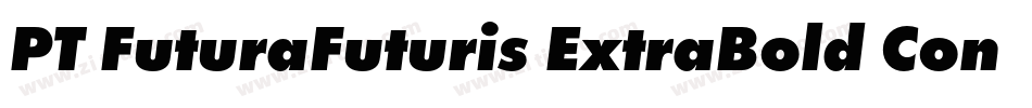 PT FuturaFuturis ExtraBold Condensed Cyrillic字体转换